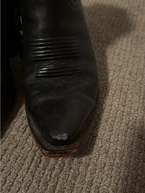 Tecovas Black Leather Ankle Boots